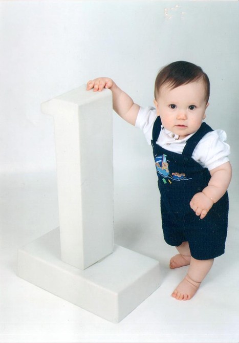 1 year old standing