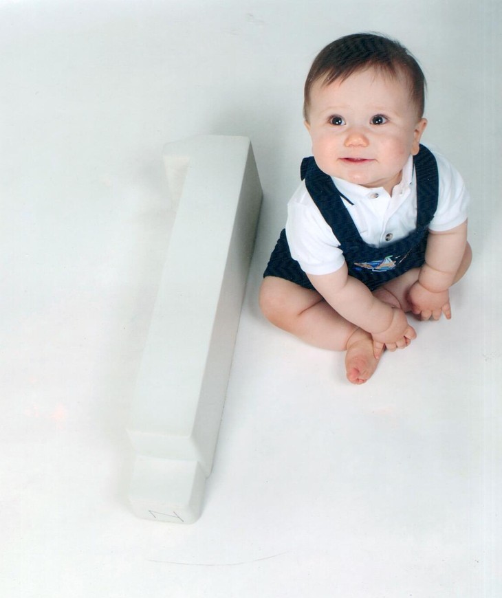1 year old sitting