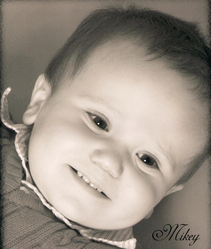 Baby Mikey sepia
