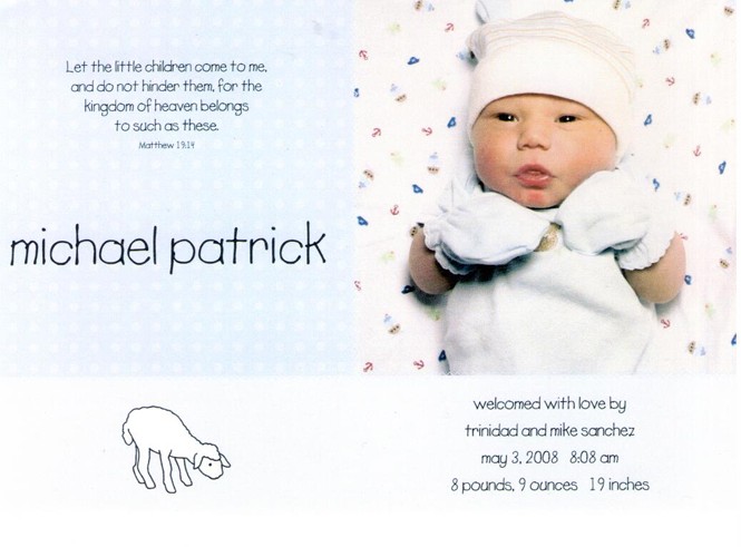 Birth announcement